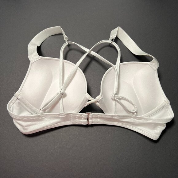 Victoria Secret 36A Bombshell Push Up Bikini Top Bride Shine Strap White - Picture 6 of 7